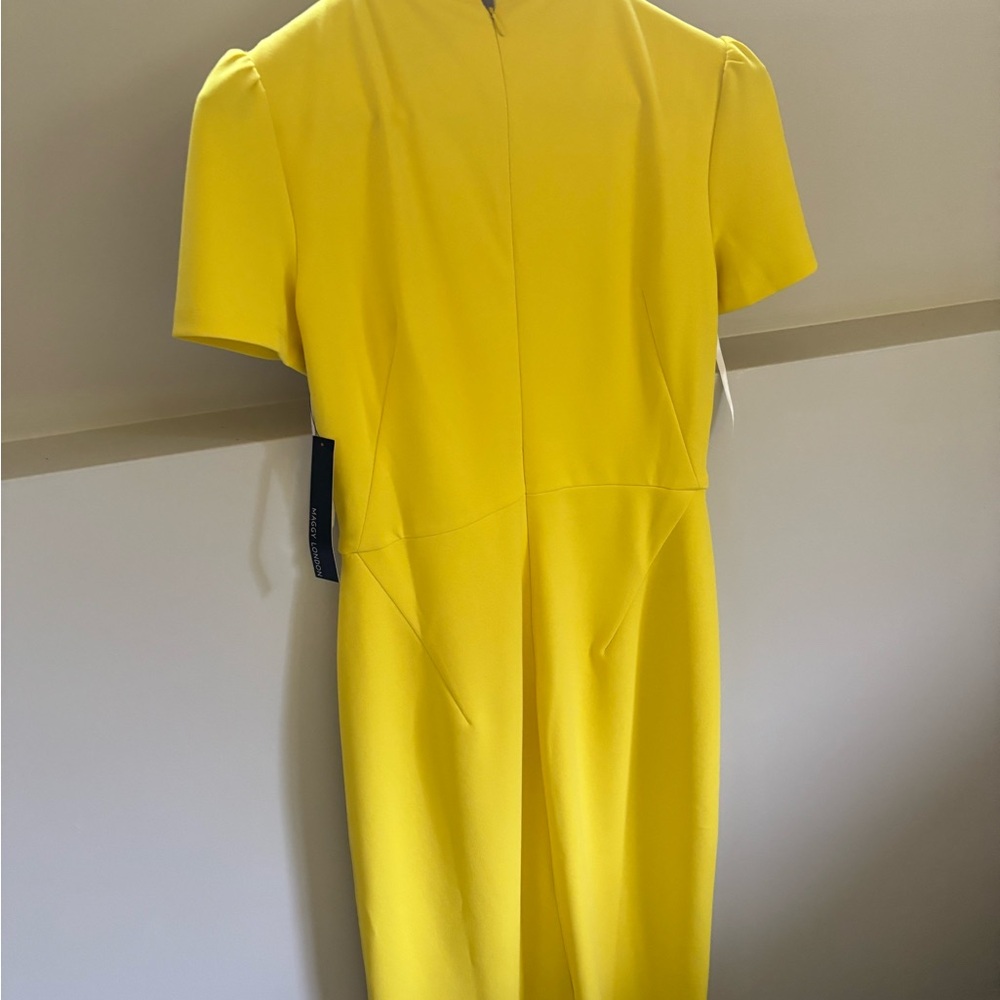 Maggy London Yellow Midi Dress
